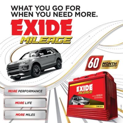EXIDE MILEAGE 40Ah FML8-ML40LBH Car Battery