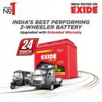 Exide EKO60R 60Ah 3‑Wheeler Battery